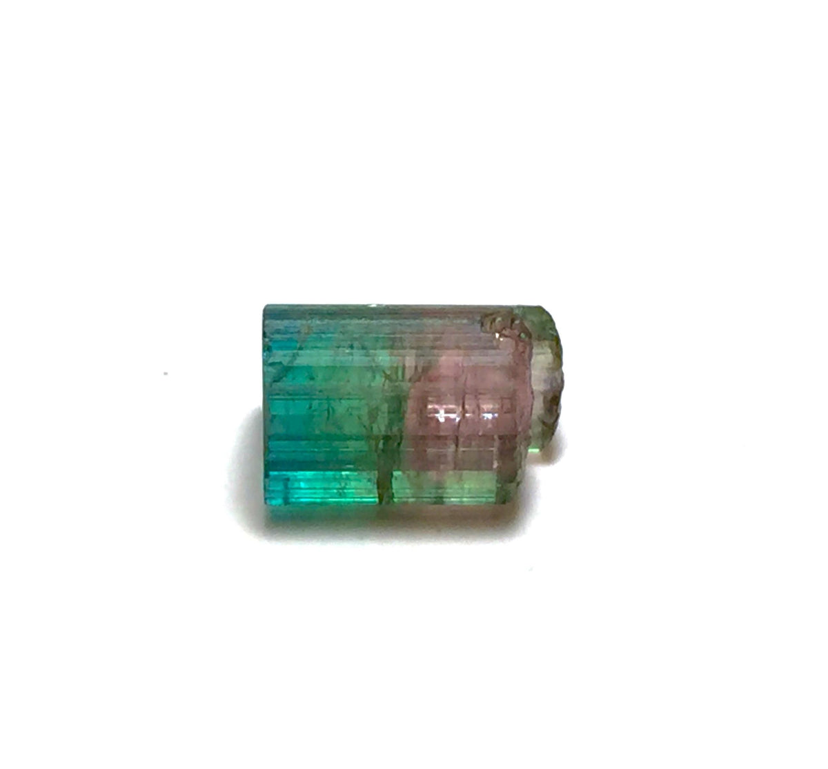 Blue Cap Watermelon Tourmaline Crystal