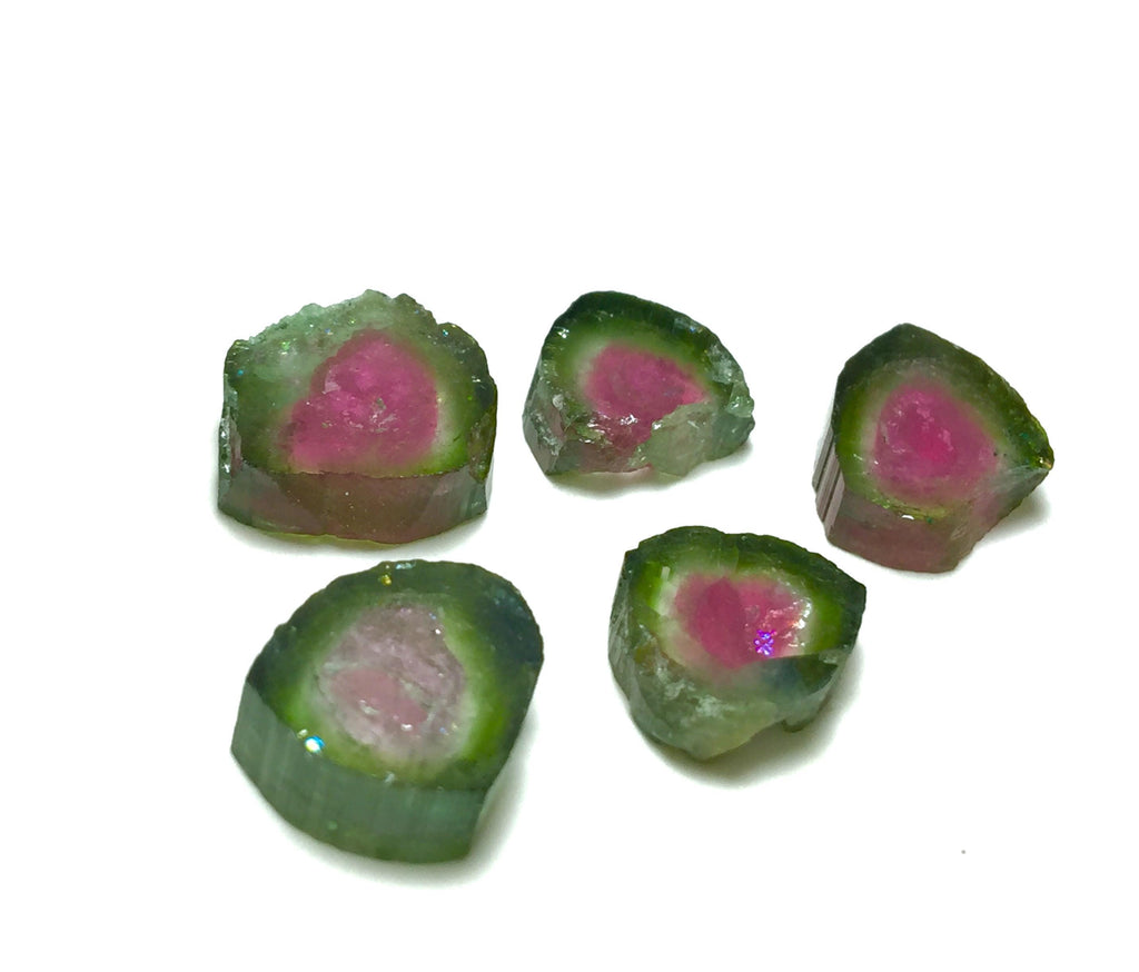 Watermelon Tourmaline Slice