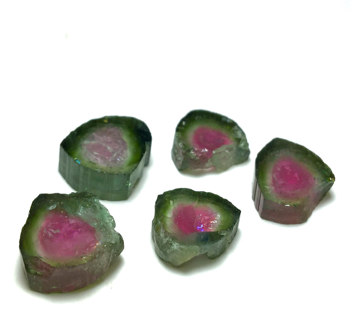 Watermelon Tourmaline Slice