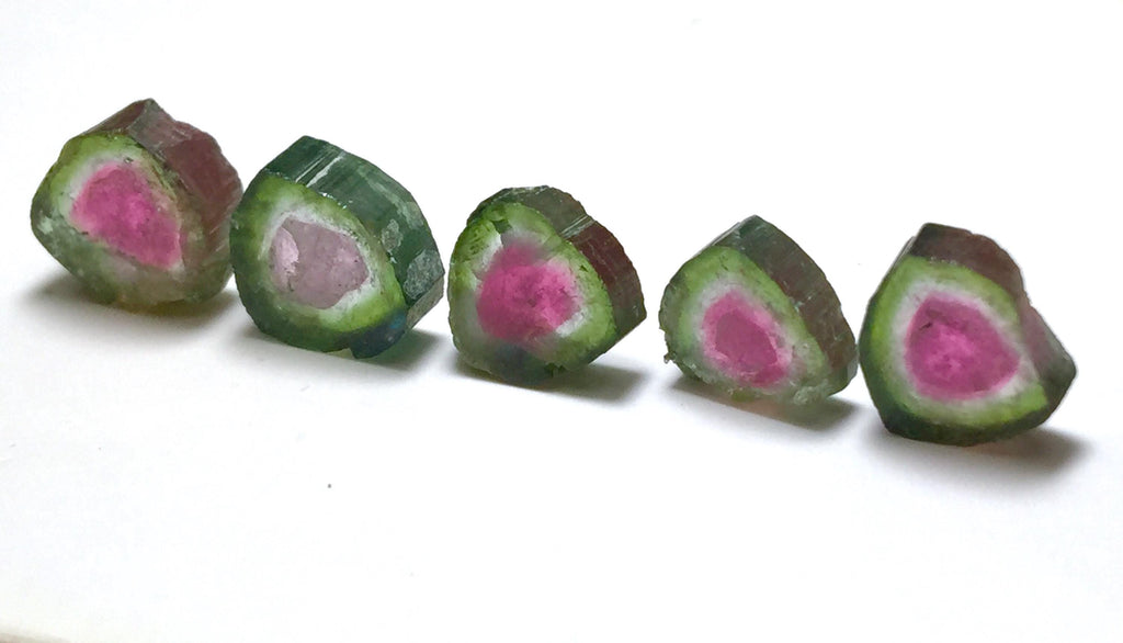 Watermelon Tourmaline Slice