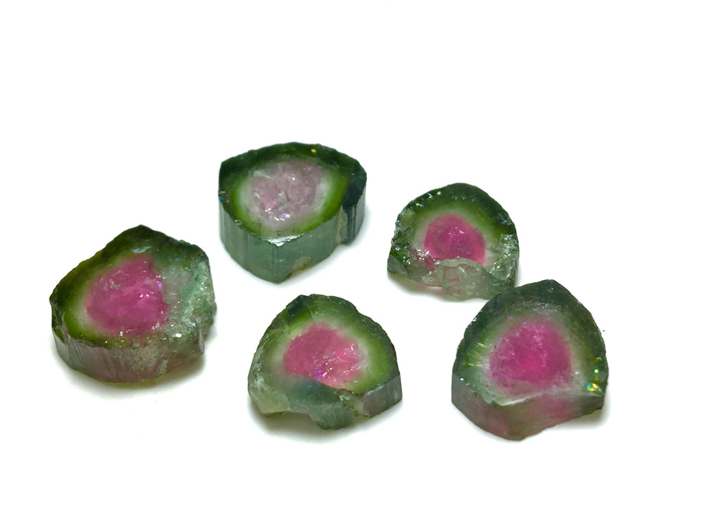 Watermelon Tourmaline Slice