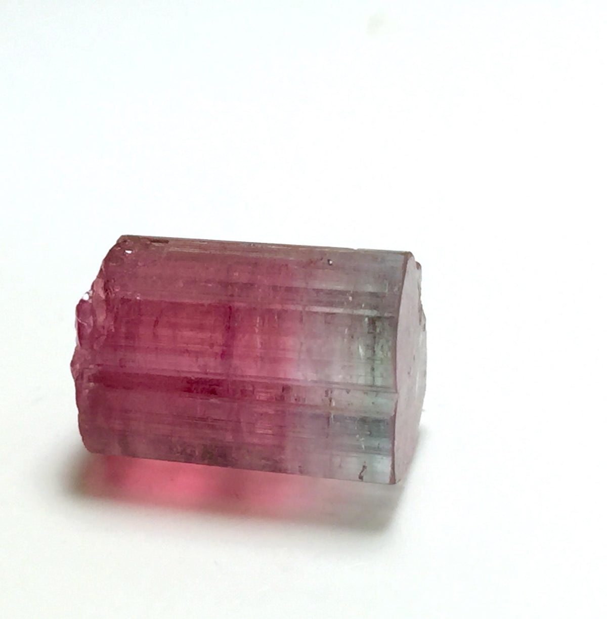 Bubble Pink Bi Color Tourmaline Crystal