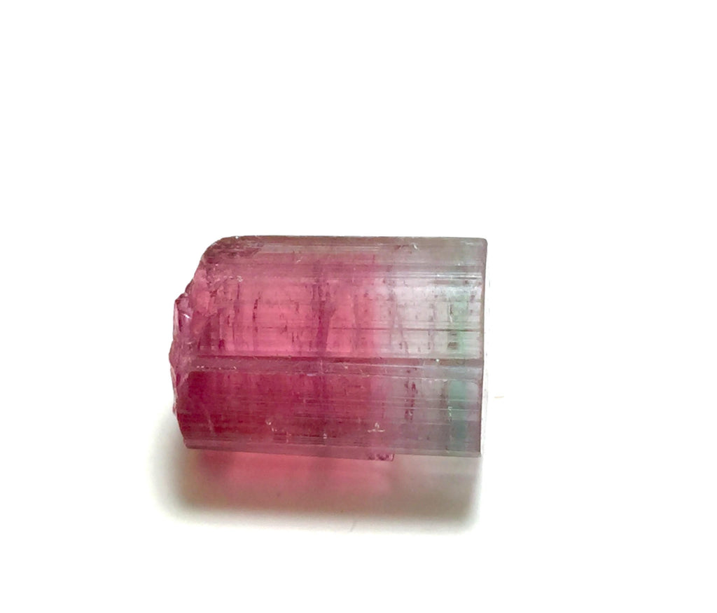 Bubble Pink Bi Color Tourmaline Crystal