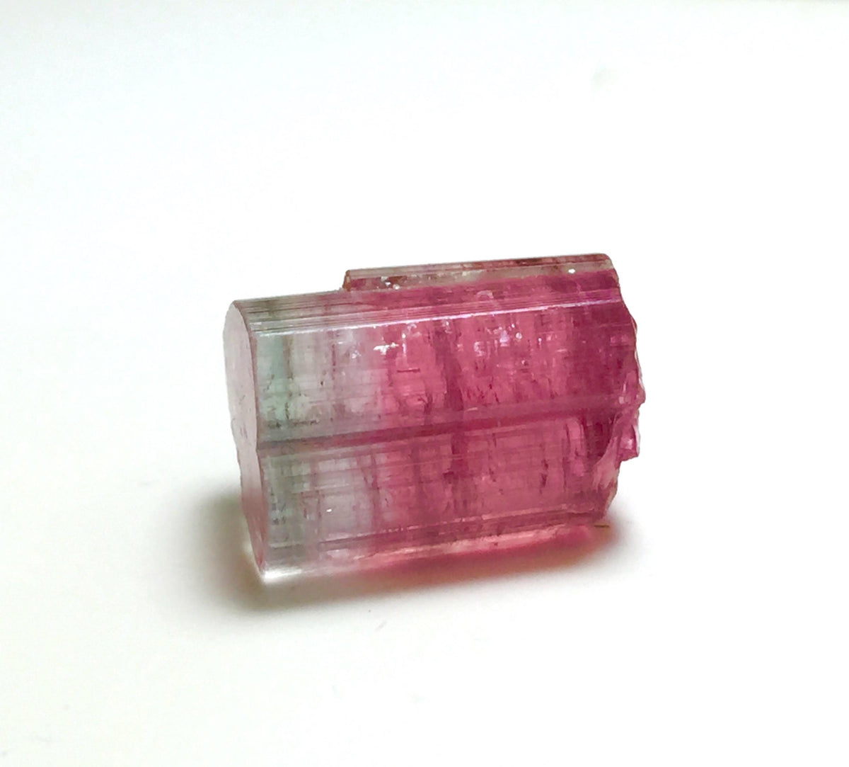 Bubble Pink Bi Color Tourmaline Crystal