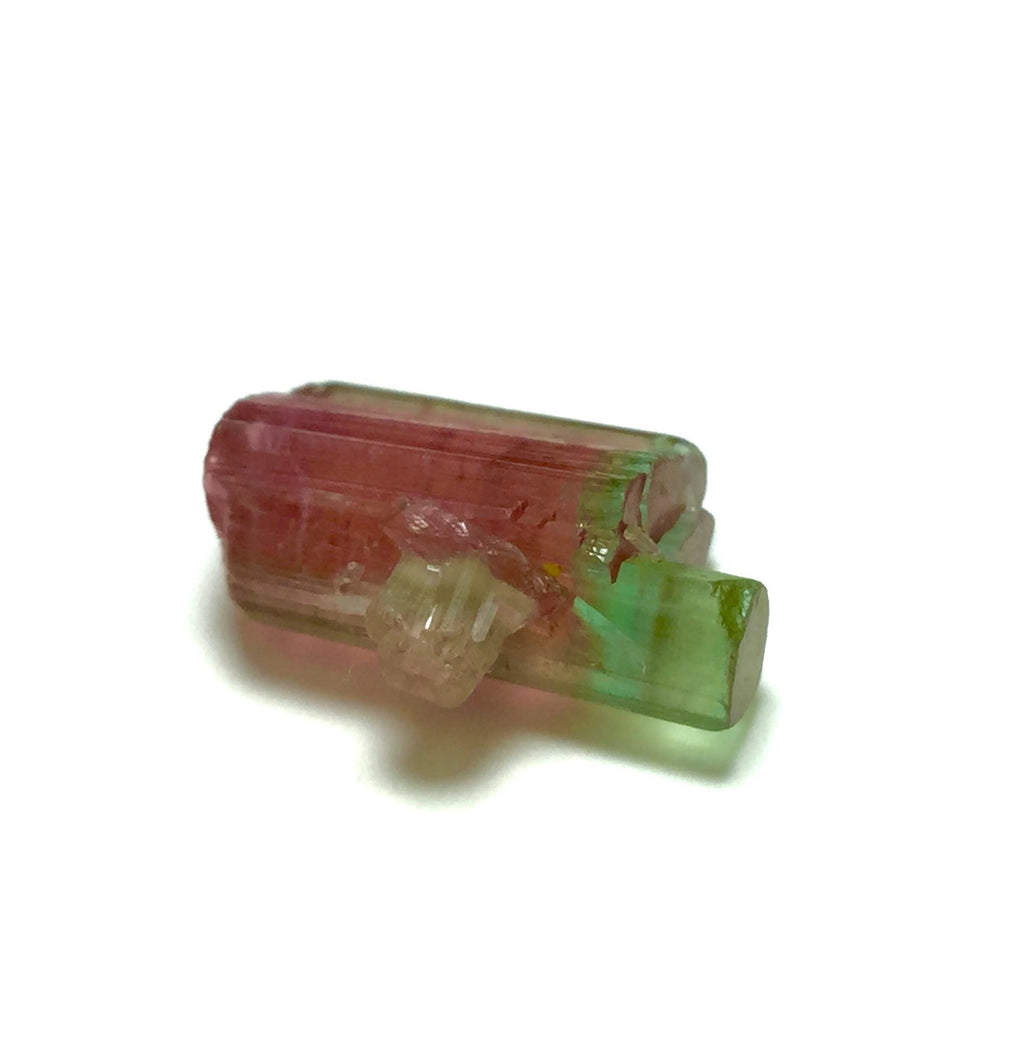 Stepwise Blue Cap Bi Tourmaline Crystals/Specimen