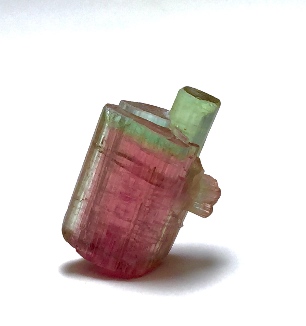 Stepwise Blue Cap Bi Tourmaline Crystals/Specimen