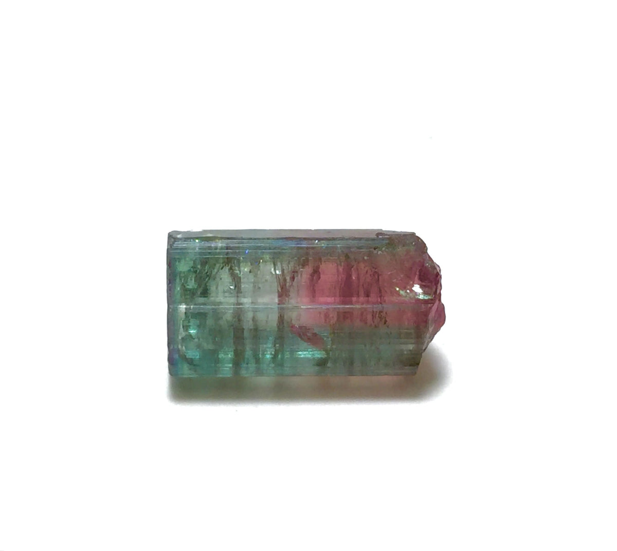 Purple Cap Tri Color Terminated Tourmaline Crystal