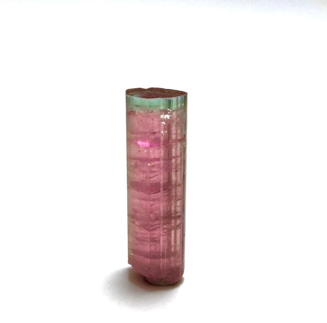 Purple Cap Tri Color Terminated Tourmaline Crystal