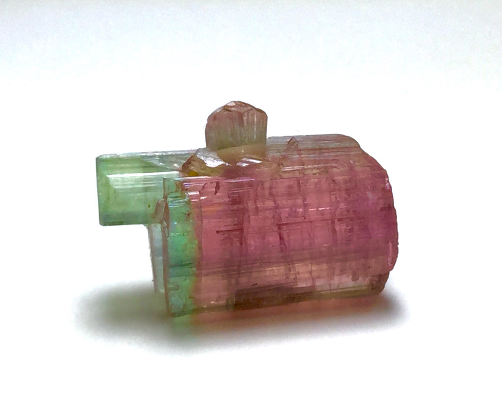Stepwise Blue Cap Bi Tourmaline Crystals/Specimen