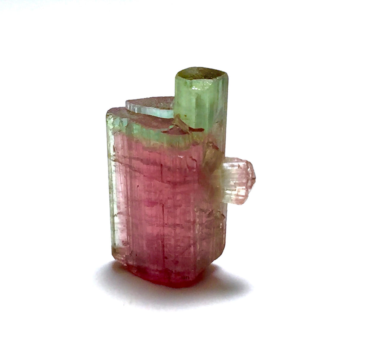 Stepwise Blue Cap Bi Tourmaline Crystals/Specimen