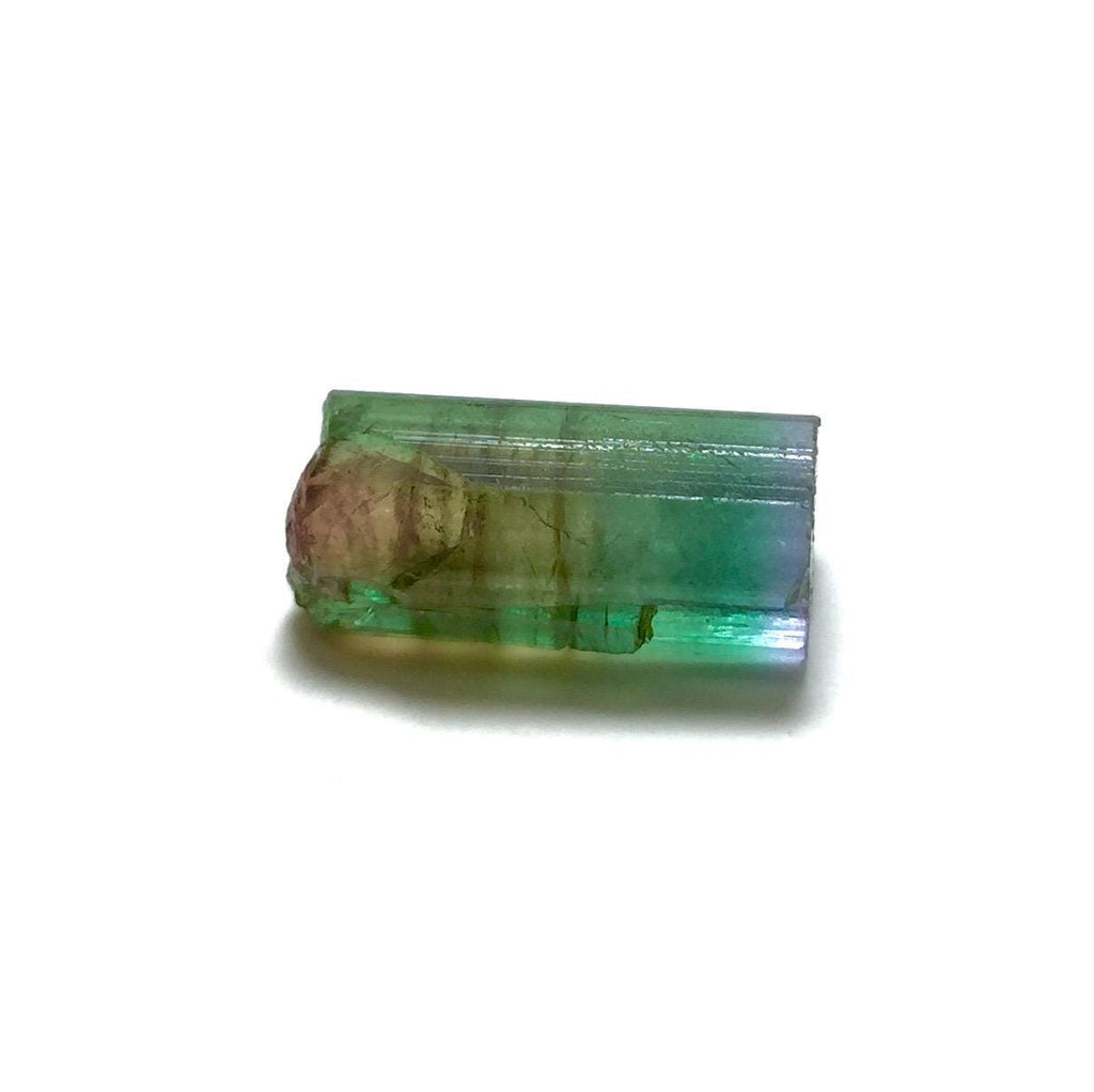 Purple Cap Tri Color Terminated Tourmaline Crystal
