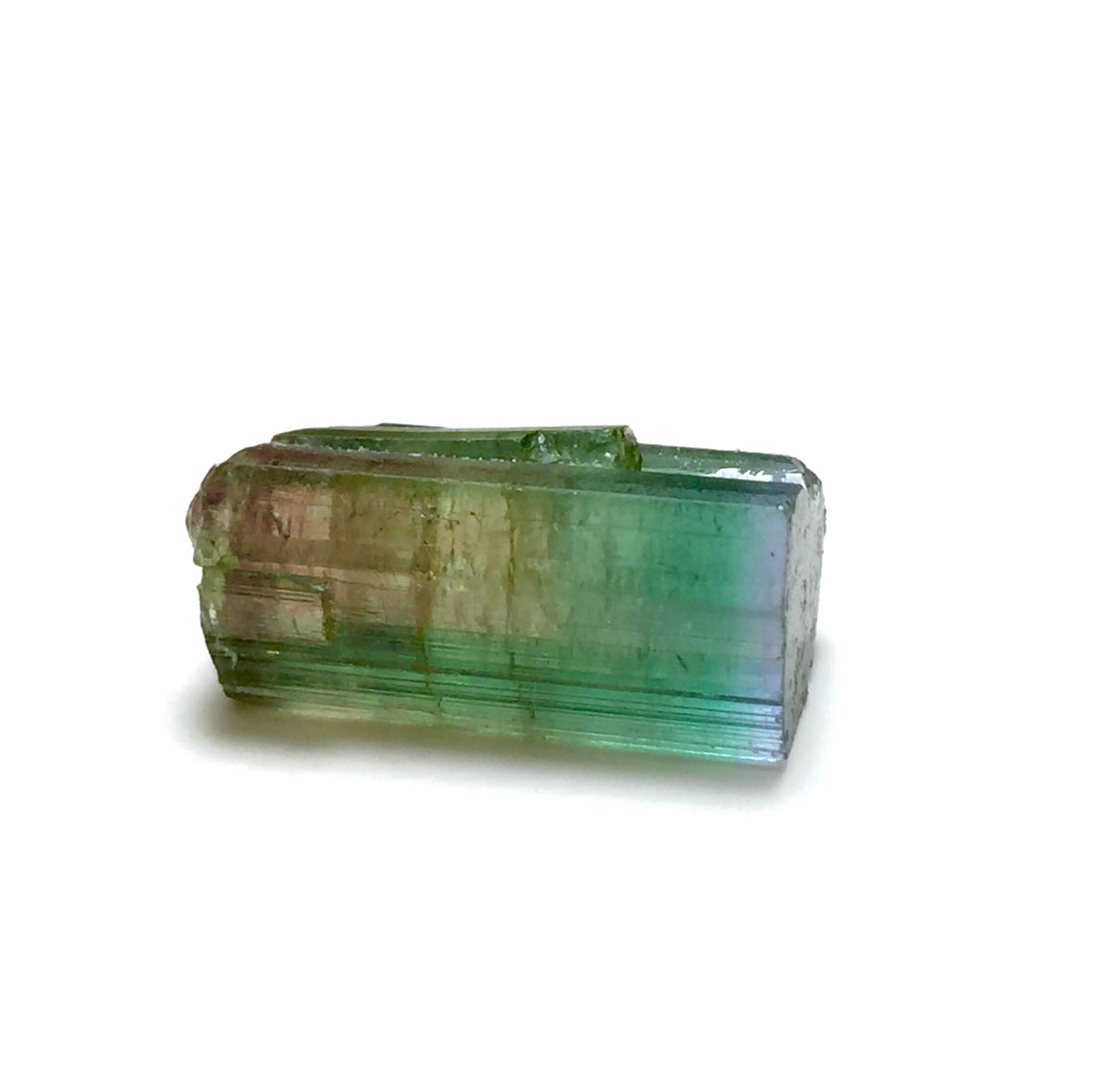 Purple Cap Tri Color Terminated Tourmaline Crystal