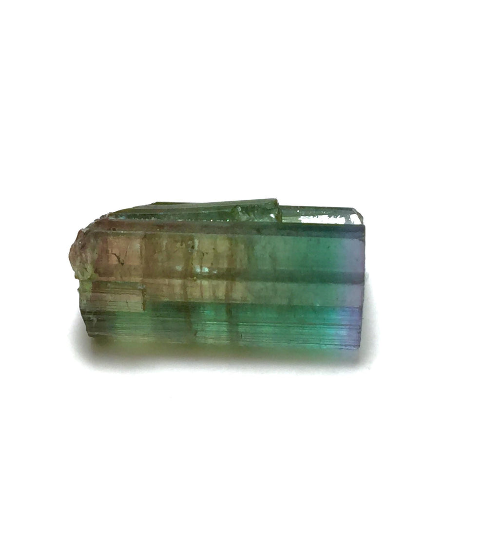 Purple Cap Tri Color Terminated Tourmaline Crystal