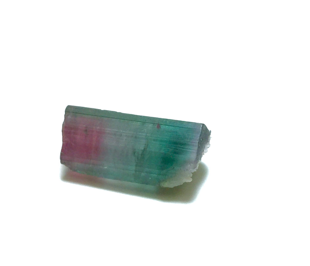 Rainbow Tourmaline Crystal – Rare Color Zoning, Afghan Mineral Specimen