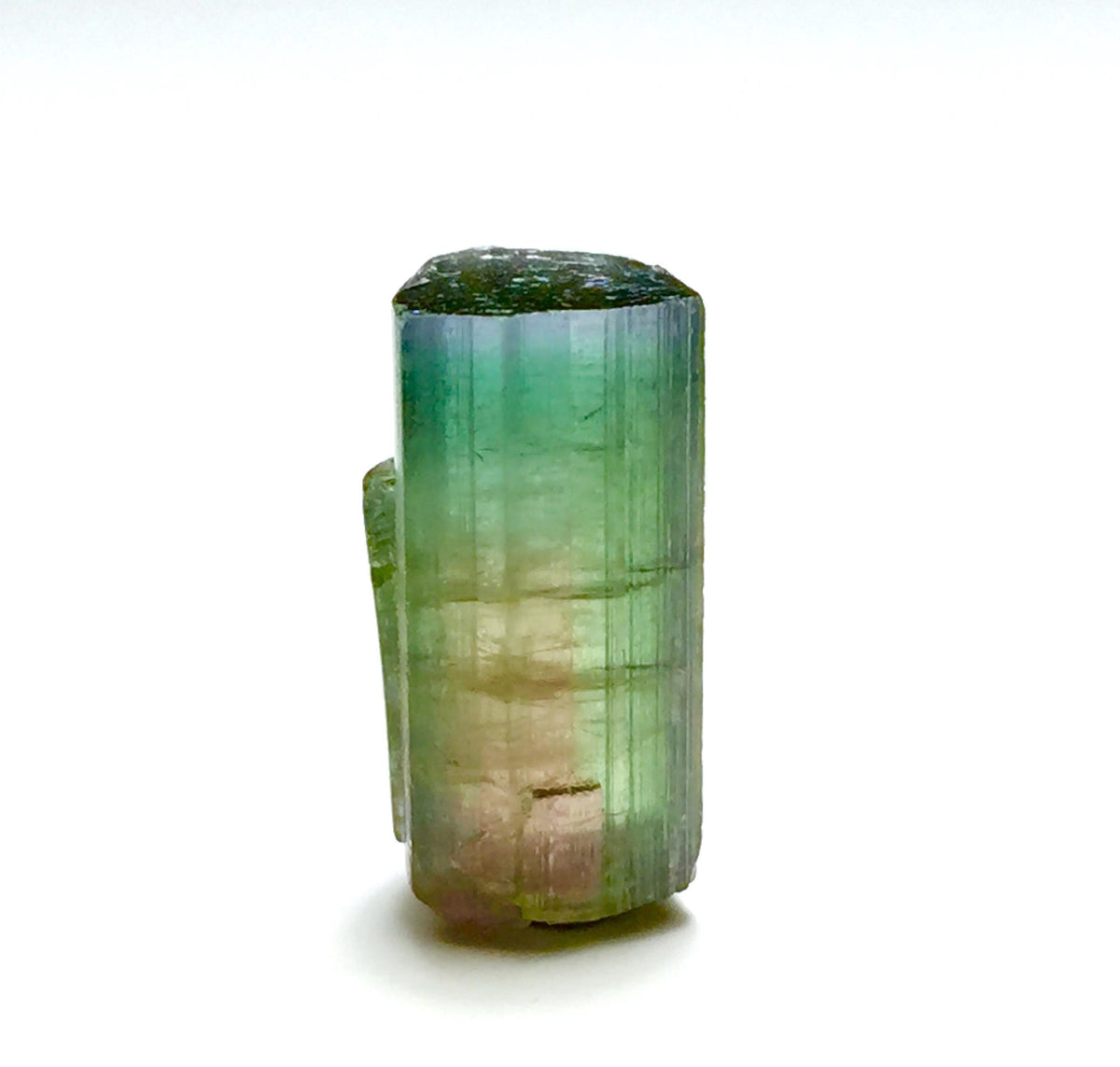 Purple Cap Tri Color Terminated Tourmaline Crystal