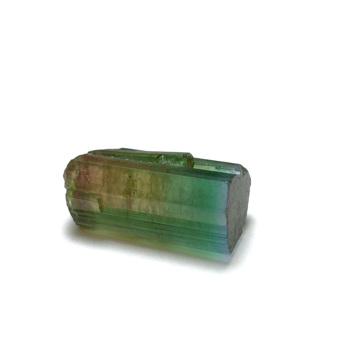 Purple Cap Tri Color Terminated Tourmaline Crystal