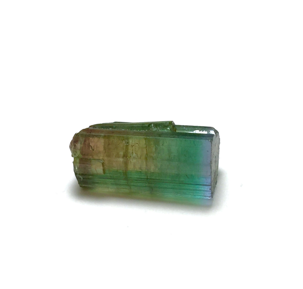Purple Cap Tri Color Terminated Tourmaline Crystal