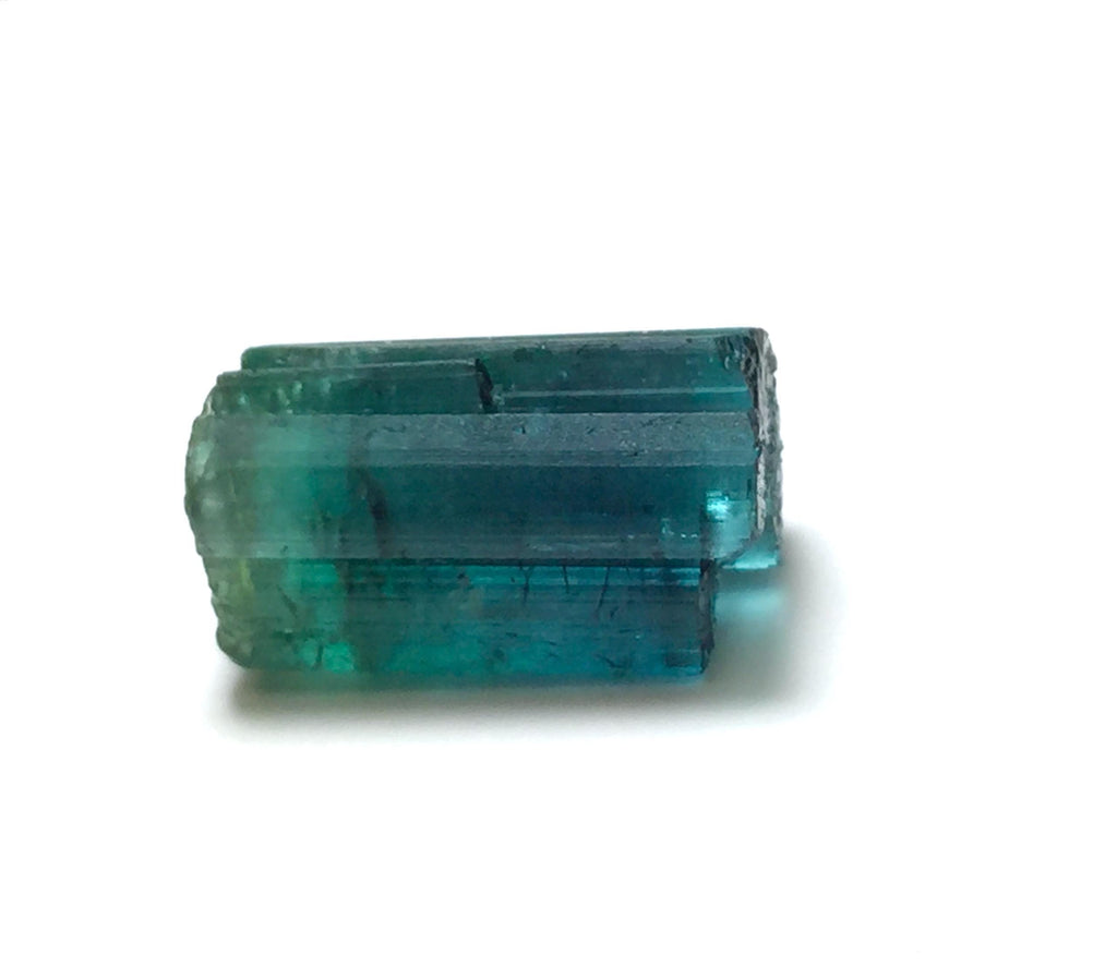 Vibrant Raw Blue-Green Tourmaline Crystal | 11.5 Ct Natural Watermelon Tourmaline Specimen
