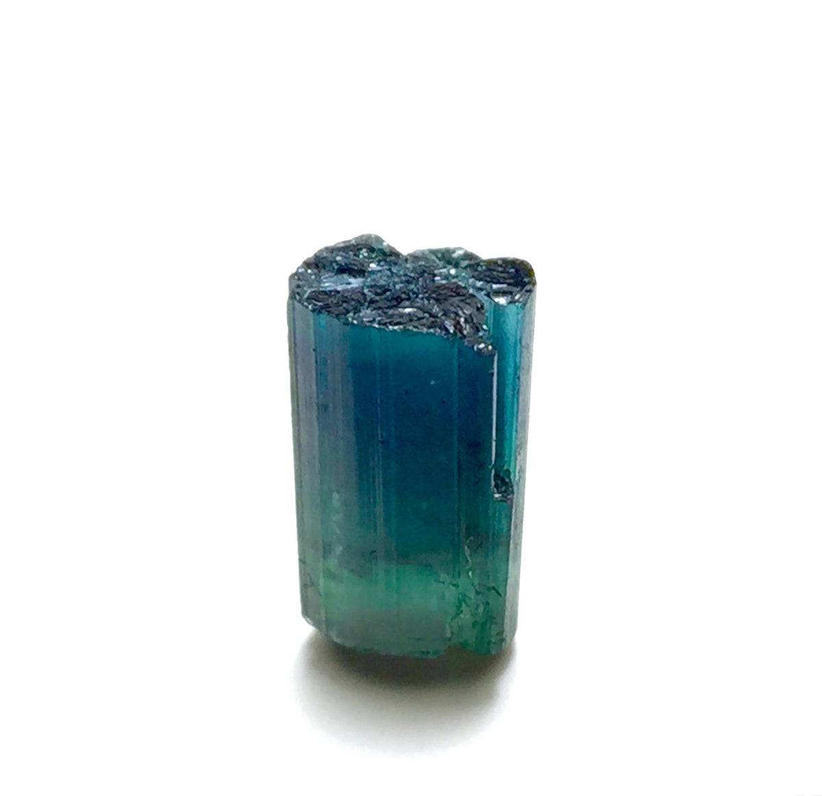 Vibrant Raw Blue-Green Tourmaline Crystal | 11.5 Ct Natural Watermelon Tourmaline Specimen