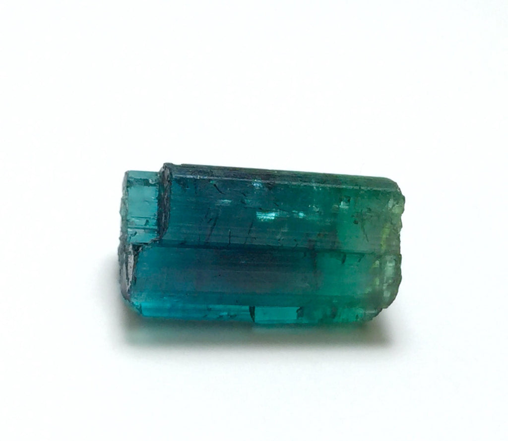 Vibrant Raw Blue-Green Tourmaline Crystal | 11.5 Ct Natural Watermelon Tourmaline Specimen