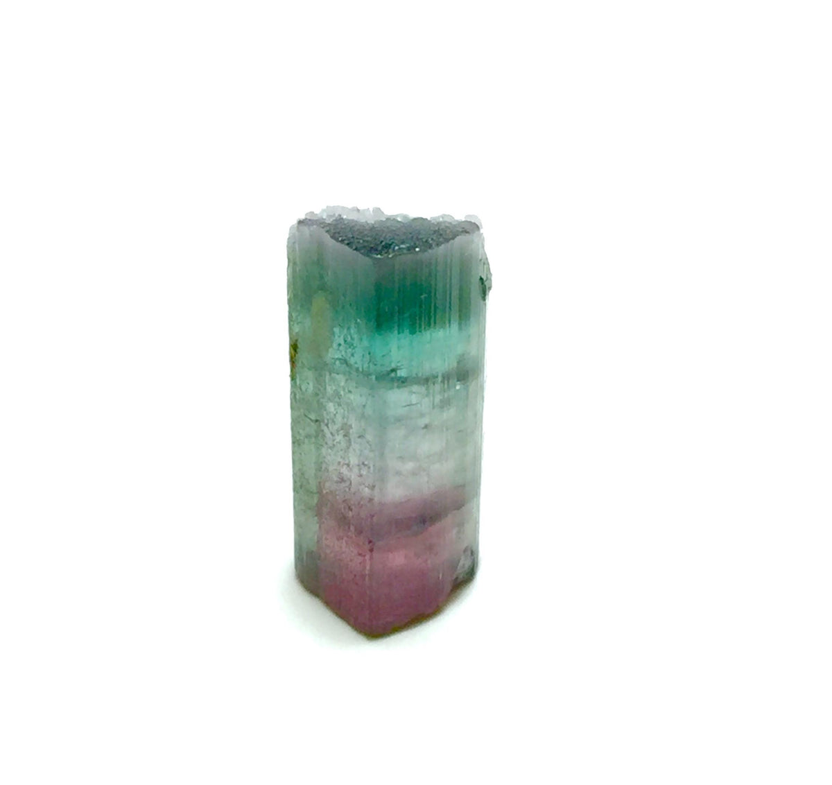 Rainbow Tourmaline Crystal – Rare Color Zoning, Afghan Mineral Specimen