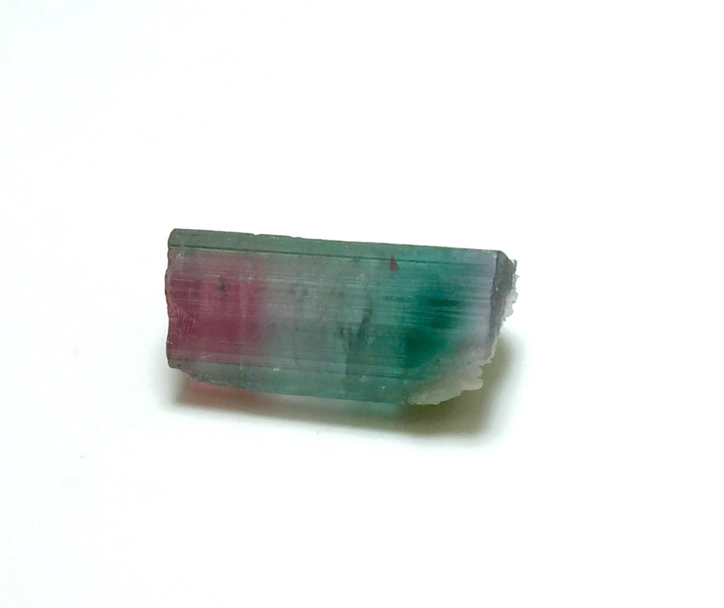 Rainbow Tourmaline Crystal – Rare Color Zoning, Afghan Mineral Specimen