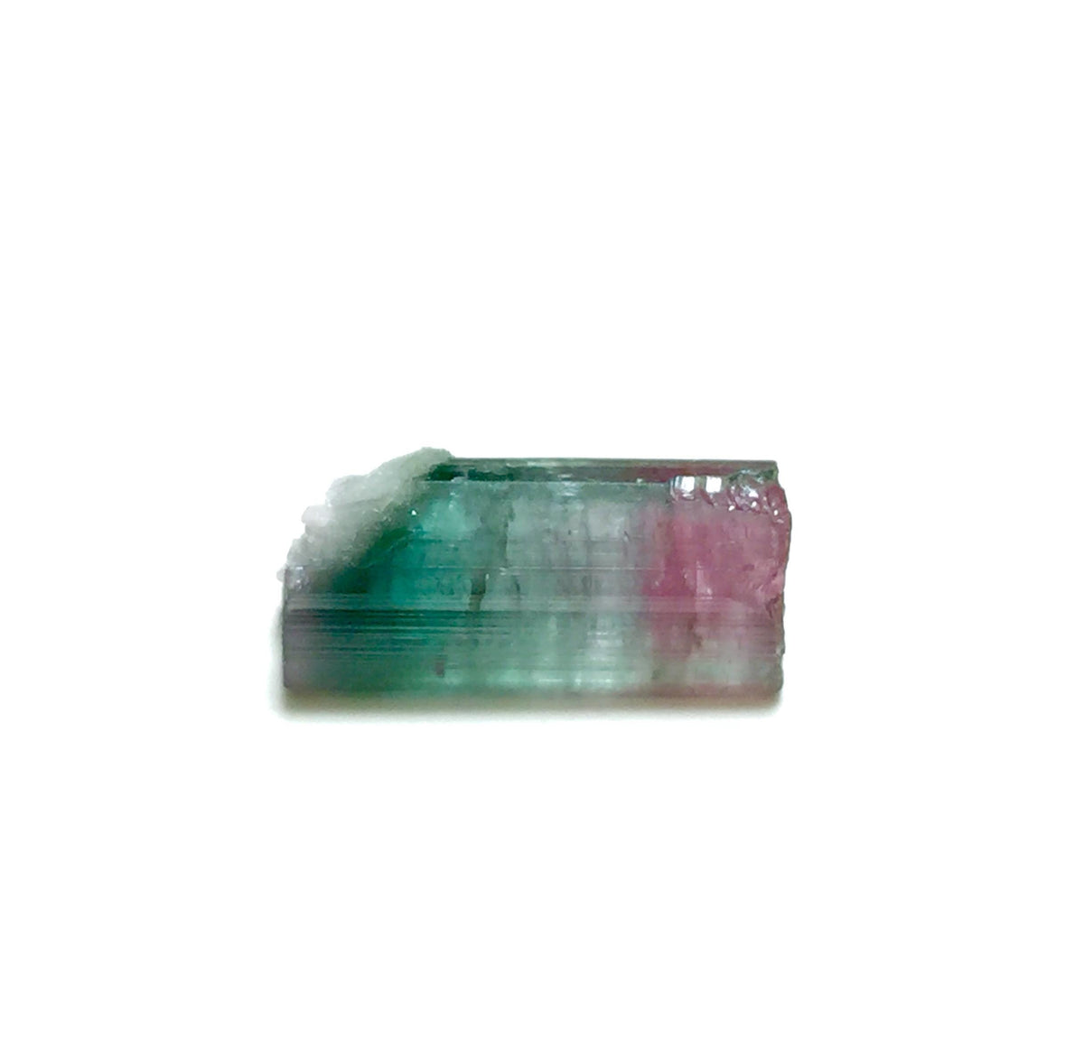 Rainbow Tourmaline Crystal – Rare Color Zoning, Afghan Mineral Specimen