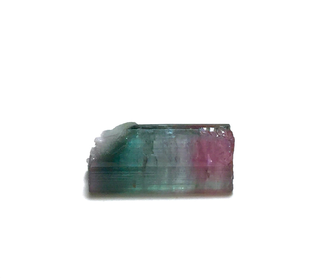 Rainbow Tourmaline Crystal – Rare Color Zoning, Afghan Mineral Specimen