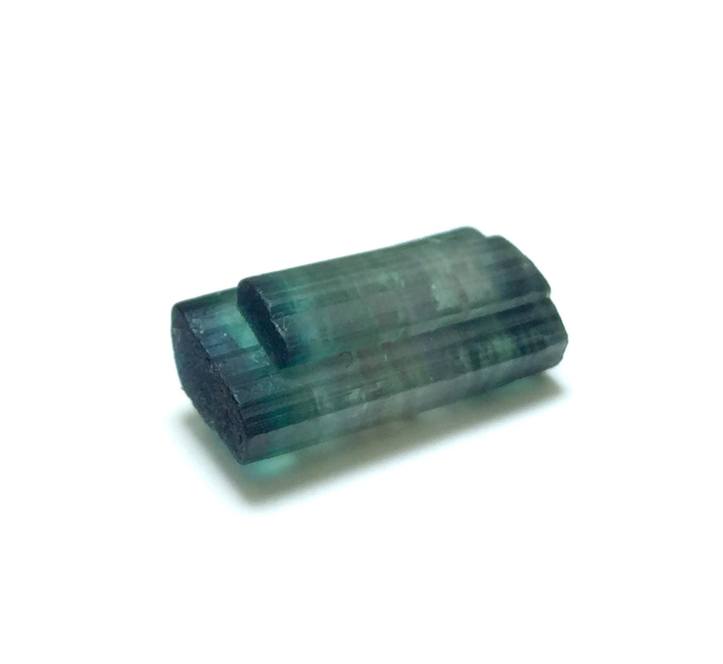 Pendant Size 6.5 Carat Bicolor Indicolite Tourmaline Crystal | Raw Pech Mine, Afghanistan Gemstone Rough