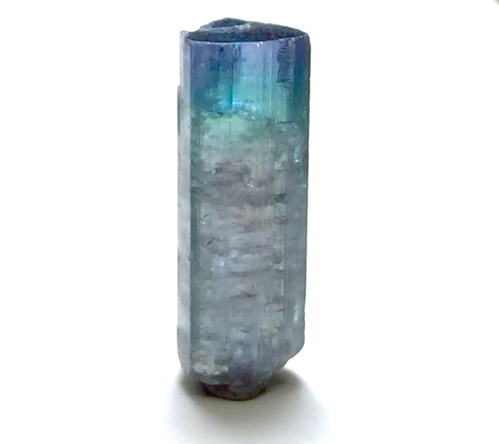 Bicolor Indicolite Tourmaline Crystal Rough | Paprok Mine, Afghanistan