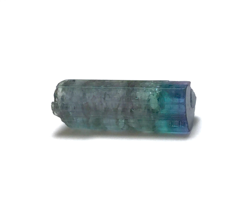Bicolor Indicolite Tourmaline Crystal Rough | Paprok Mine, Afghanistan
