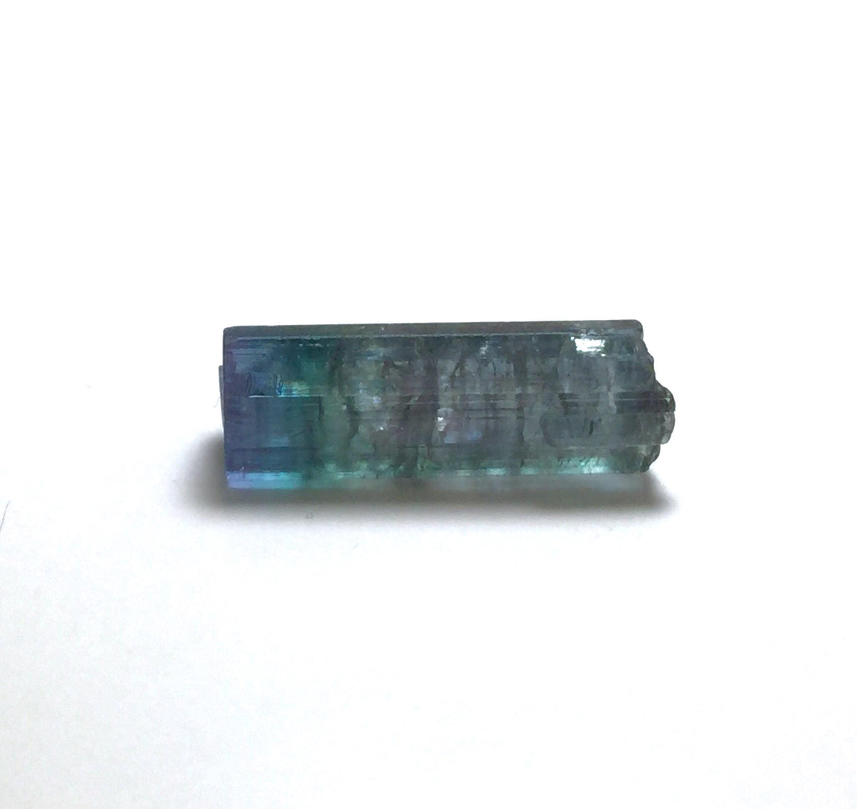 Bicolor Indicolite Tourmaline Crystal Rough | Paprok Mine, Afghanistan