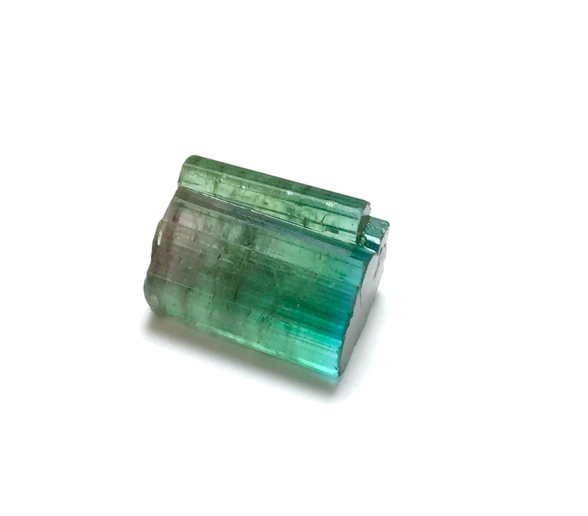 Bi-Color Watermelon Tourmaline Crystal - Pink & Green Afghan Tourmaline Rough