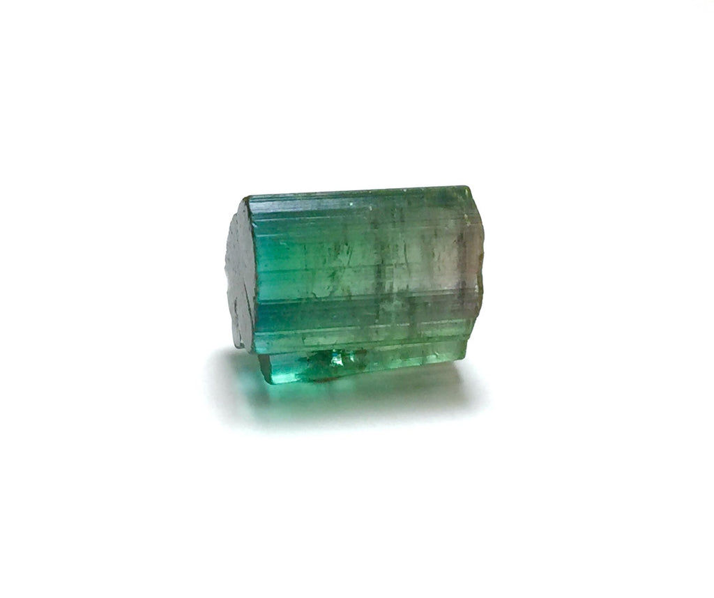 Bi-Color Watermelon Tourmaline Crystal - Pink & Green Afghan Tourmaline Rough