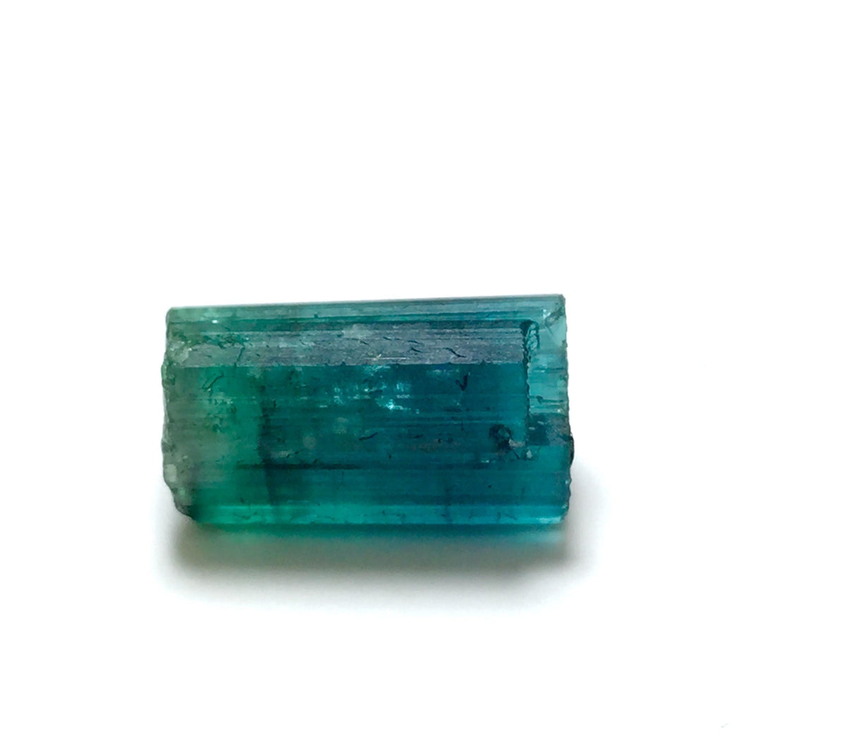 Vibrant Raw Blue-Green Tourmaline Crystal | 11.5 Ct Natural Watermelon Tourmaline Specimen