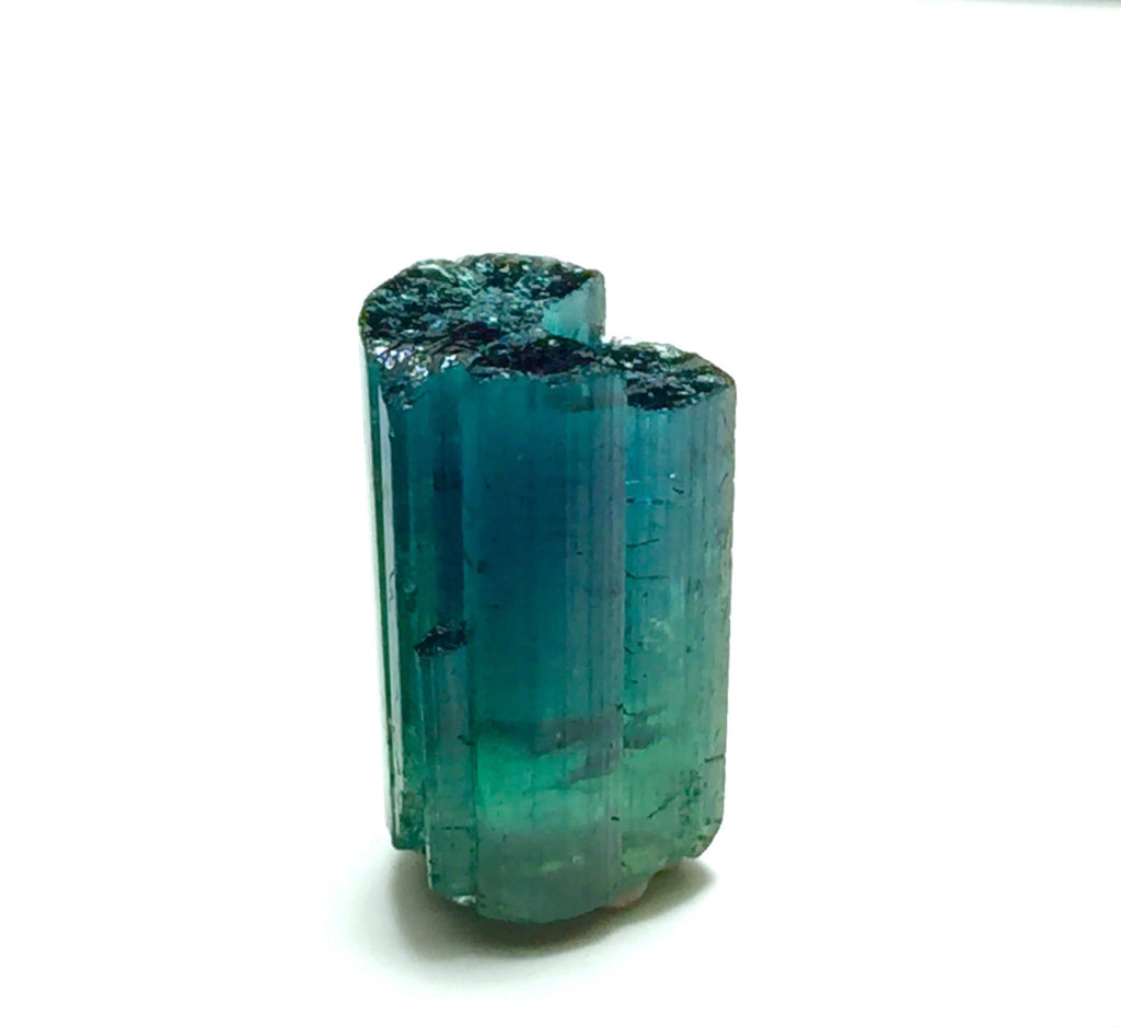 Vibrant Raw Blue-Green Tourmaline Crystal | 11.5 Ct Natural Watermelon Tourmaline Specimen