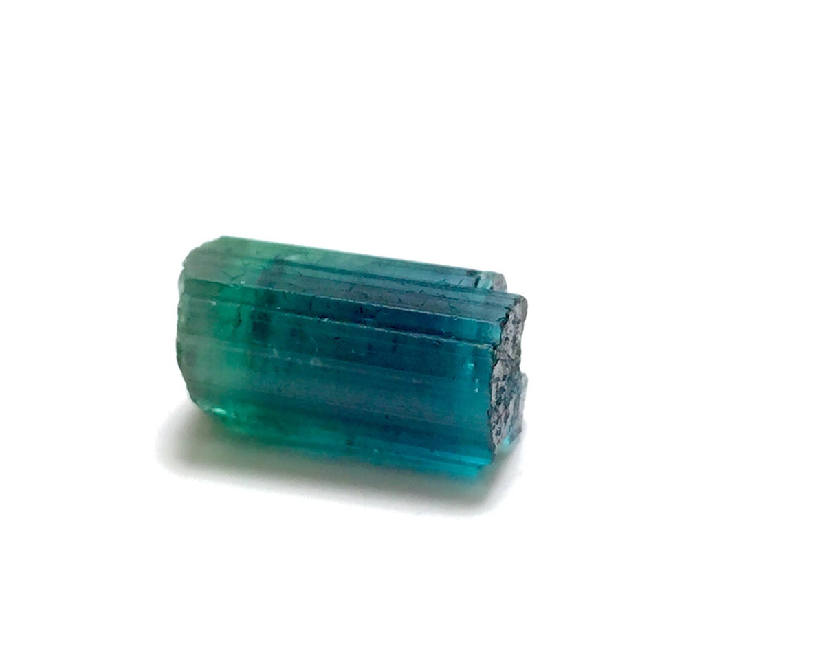 Vibrant Raw Blue-Green Tourmaline Crystal | 11.5 Ct Natural Watermelon Tourmaline Specimen