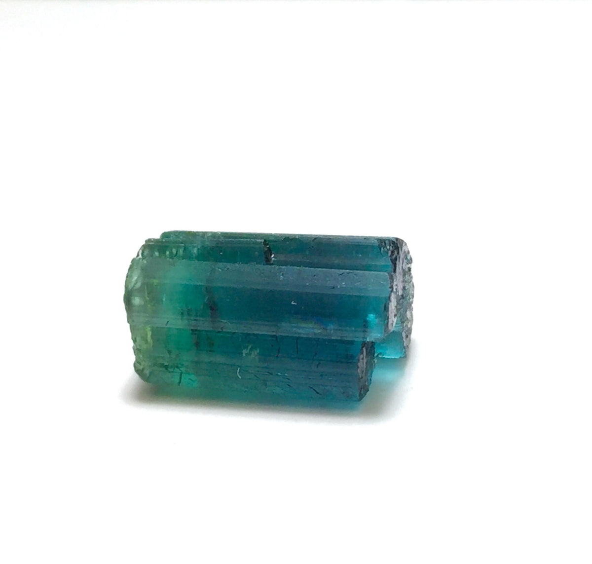 Vibrant Raw Blue-Green Tourmaline Crystal | 11.5 Ct Natural Watermelon Tourmaline Specimen