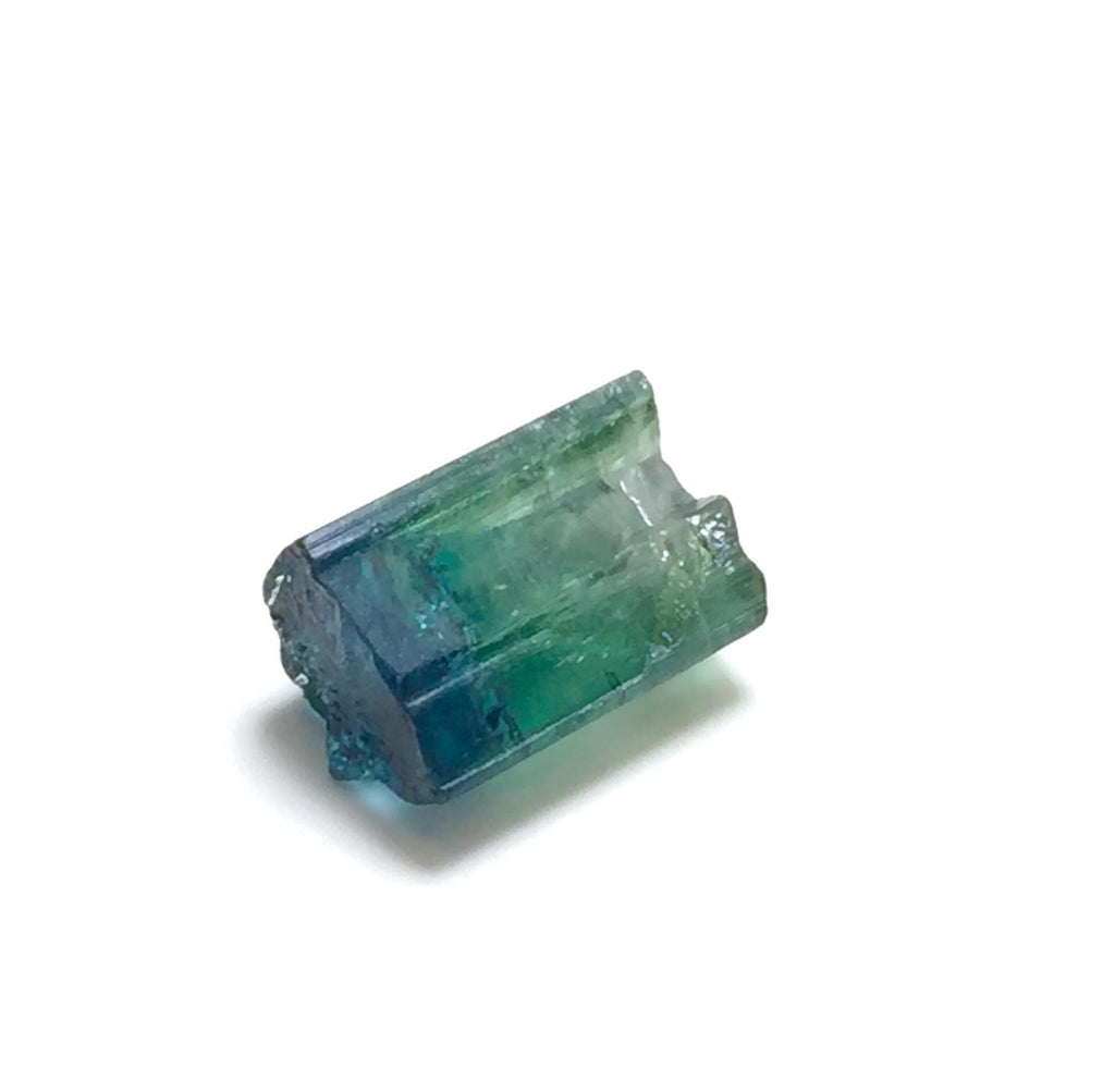 Natural Bi-Color Tourmaline Crystal – Blue Indicolite Cap – Pech Mine, Afghanistan