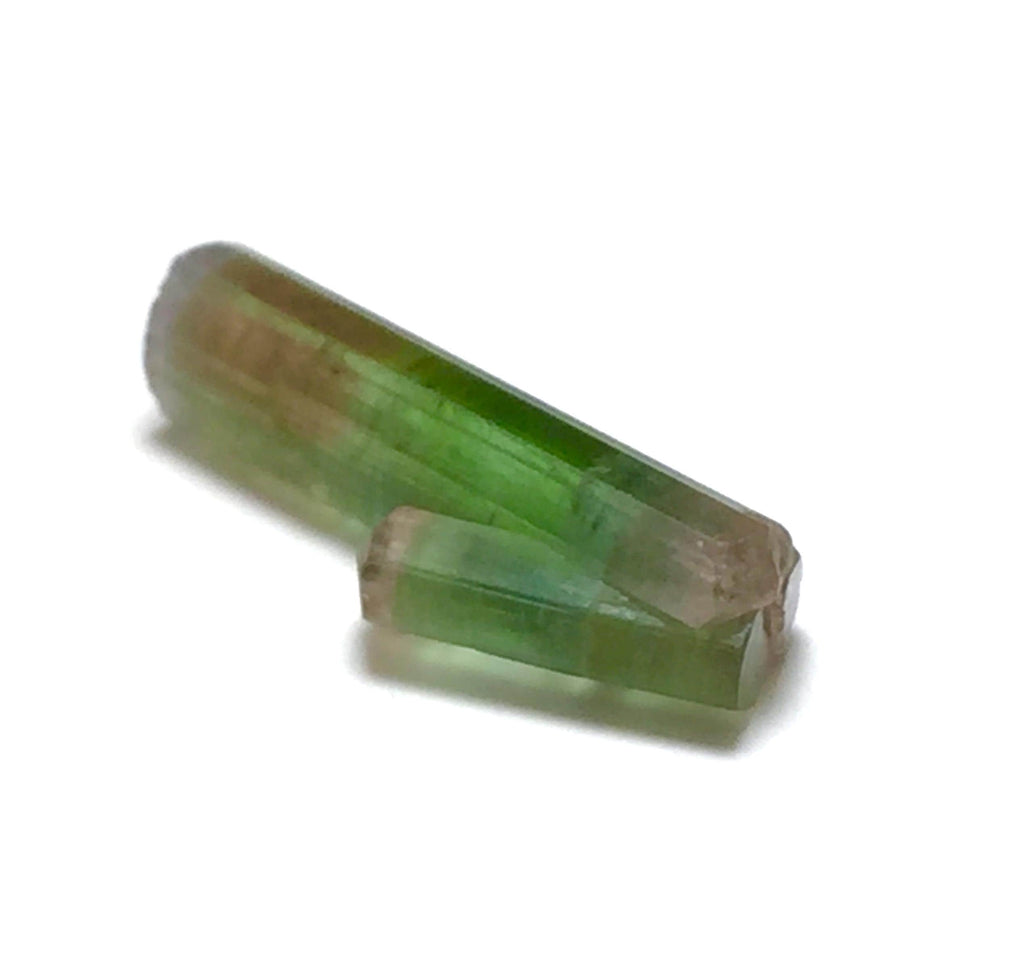 7.3 Carat Bi-Color Watermelon Tourmaline Crystal with Albite - Paprok Mine