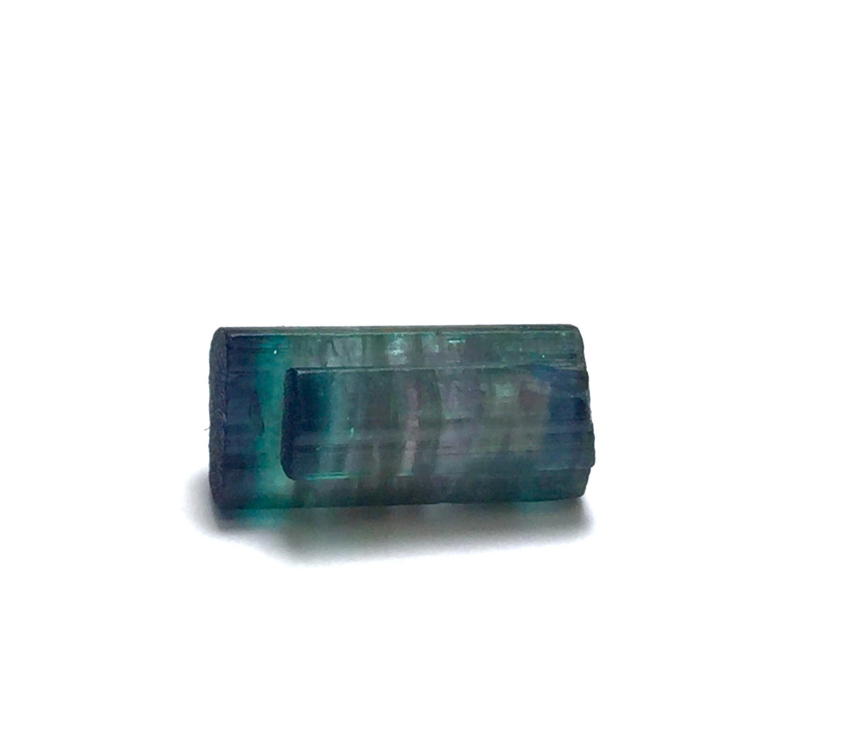 Pendant Size 6.5 Carat Bicolor Indicolite Tourmaline Crystal | Raw Pech Mine, Afghanistan Gemstone Rough