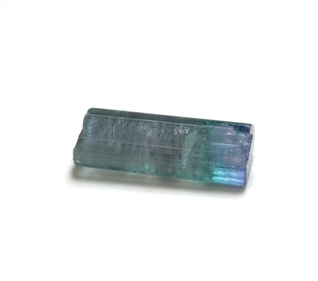 Bicolor Indicolite Tourmaline Crystal Rough | Paprok Mine, Afghanistan