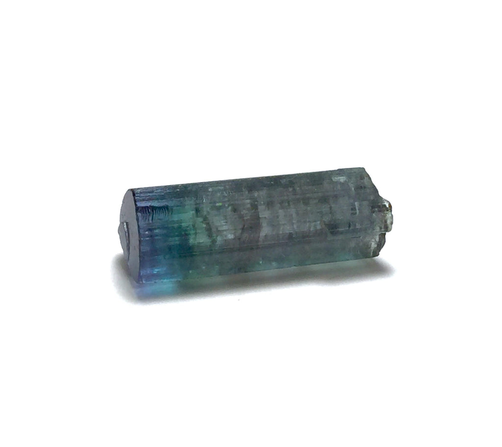Bicolor Indicolite Tourmaline Crystal Rough | Paprok Mine, Afghanistan