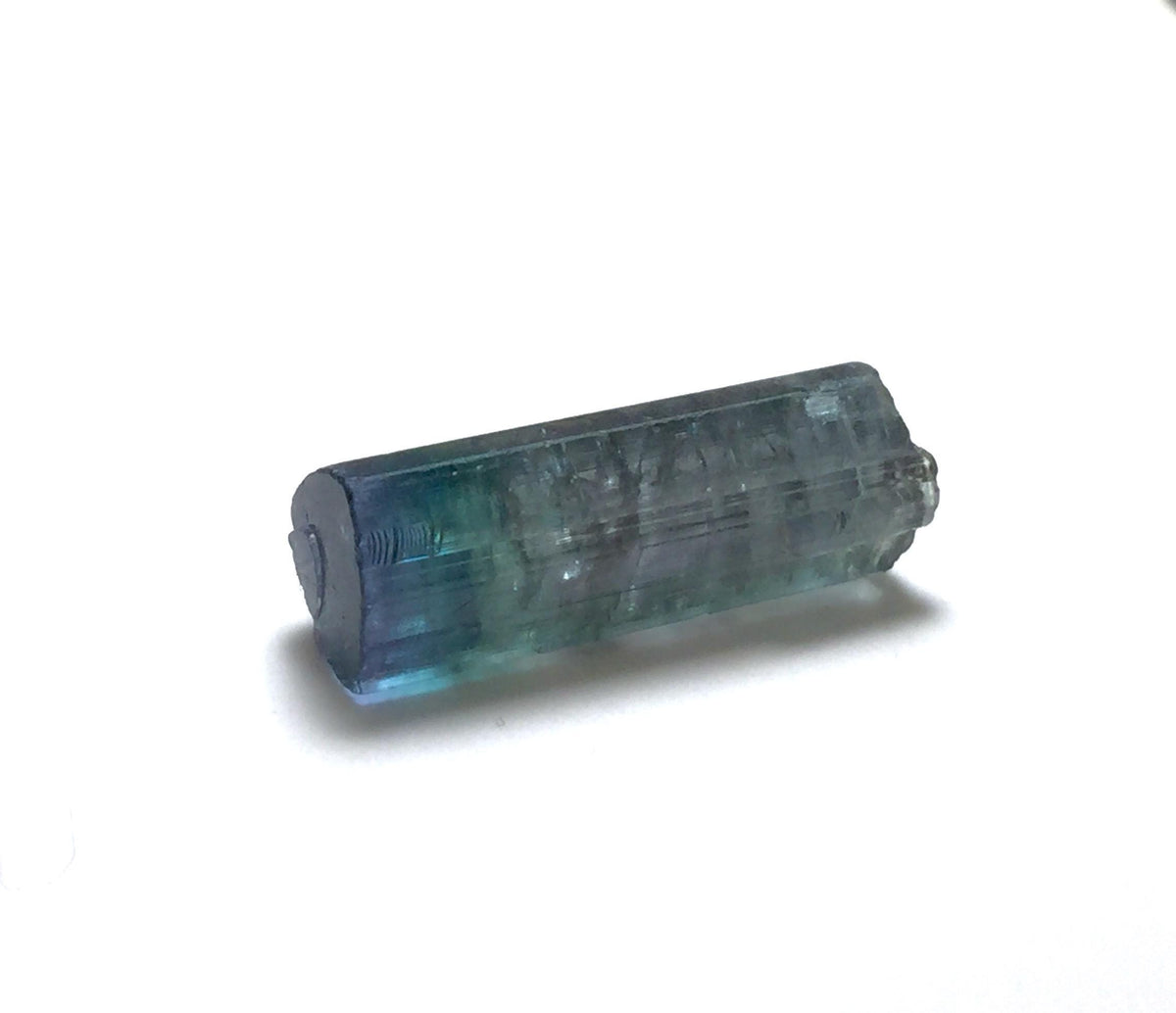 Bicolor Indicolite Tourmaline Crystal Rough | Paprok Mine, Afghanistan
