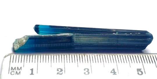 Neon Electric Blue Tourmaline Triplet – Natural Pech Mine Afghanistan Crystal Specimen for Jewelry