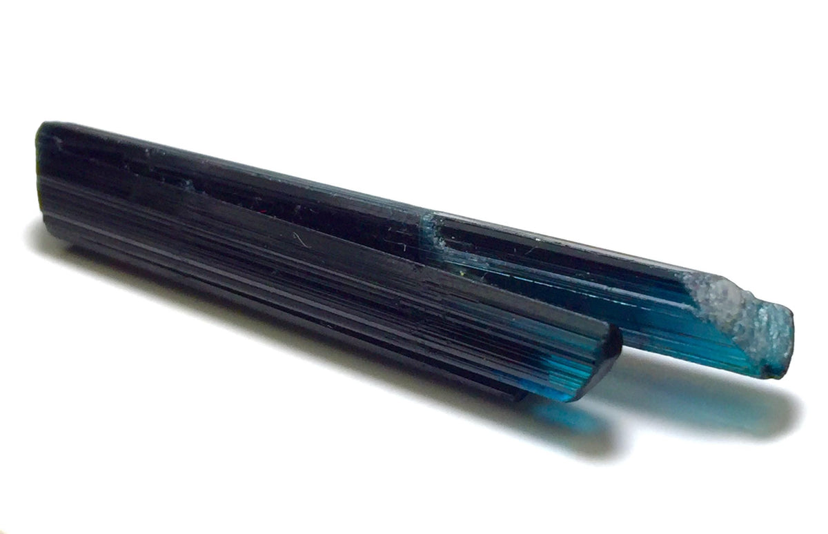 Neon Electric Blue Tourmaline Triplet – Natural Pech Mine Afghanistan Crystal Specimen for Jewelry