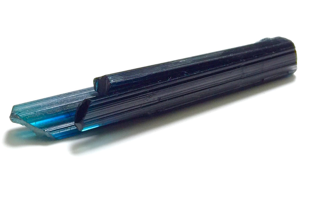Neon Electric Blue Tourmaline Triplet – Natural Pech Mine Afghanistan Crystal Specimen for Jewelry