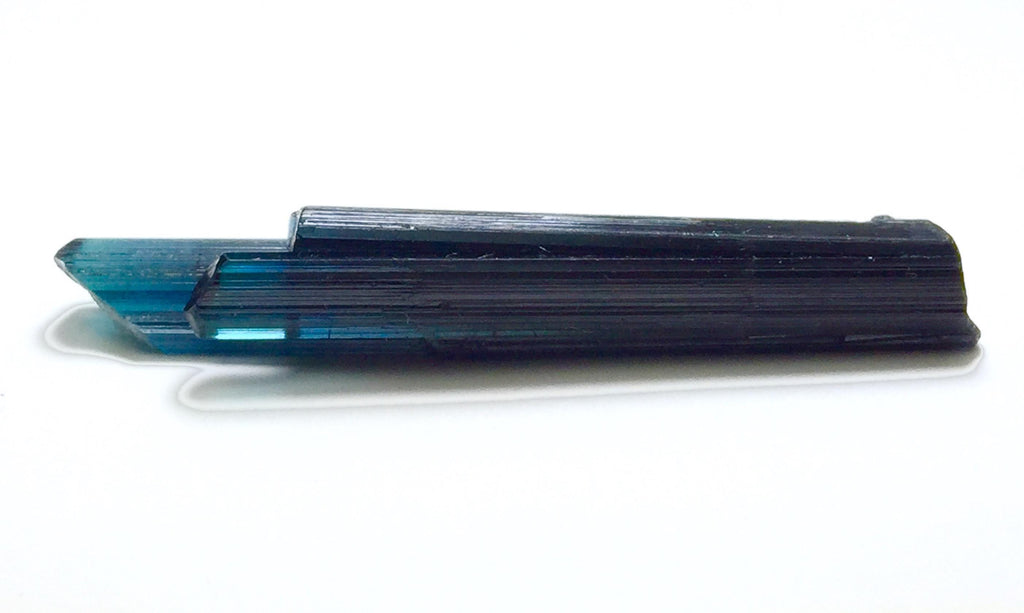 Neon Electric Blue Tourmaline Triplet – Natural Pech Mine Afghanistan Crystal Specimen for Jewelry