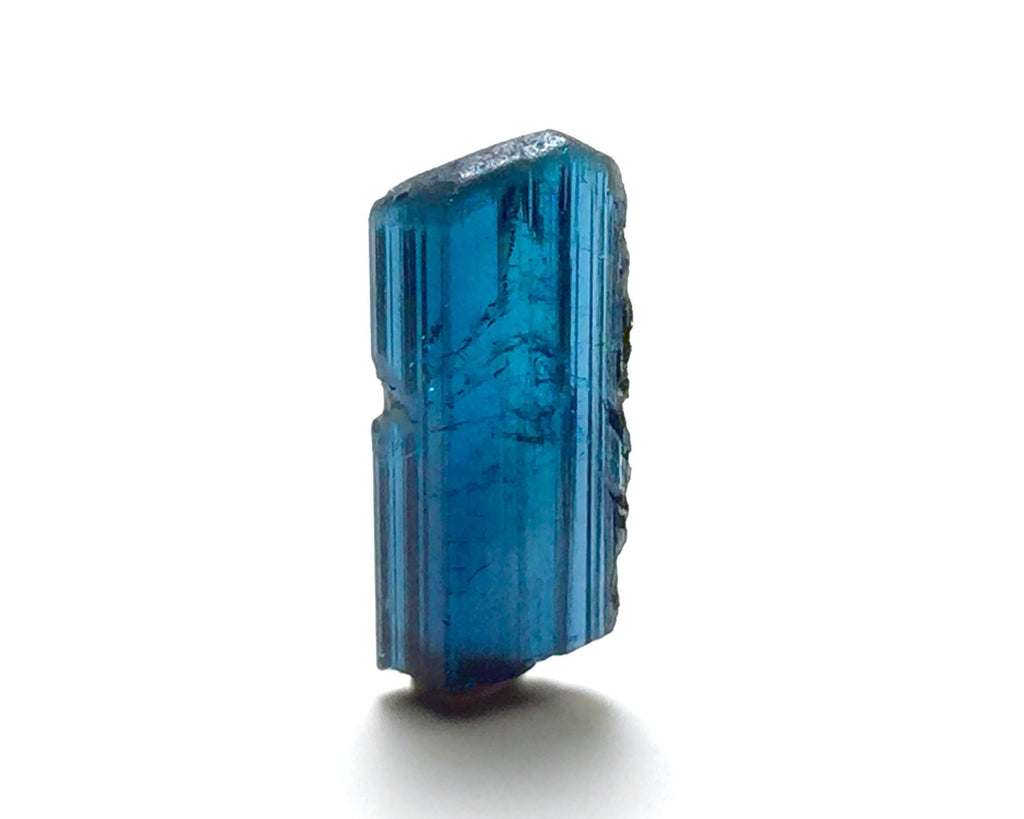 Indicolite Tourmaline Crystal – Natural Ink Blue Pendant Size Rough – Pech Mine, Afghanistan
