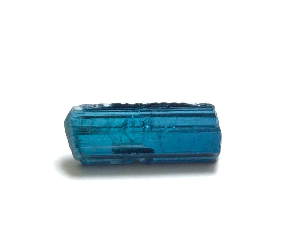 Indicolite Tourmaline Crystal – Natural Ink Blue Pendant Size Rough – Pech Mine, Afghanistan